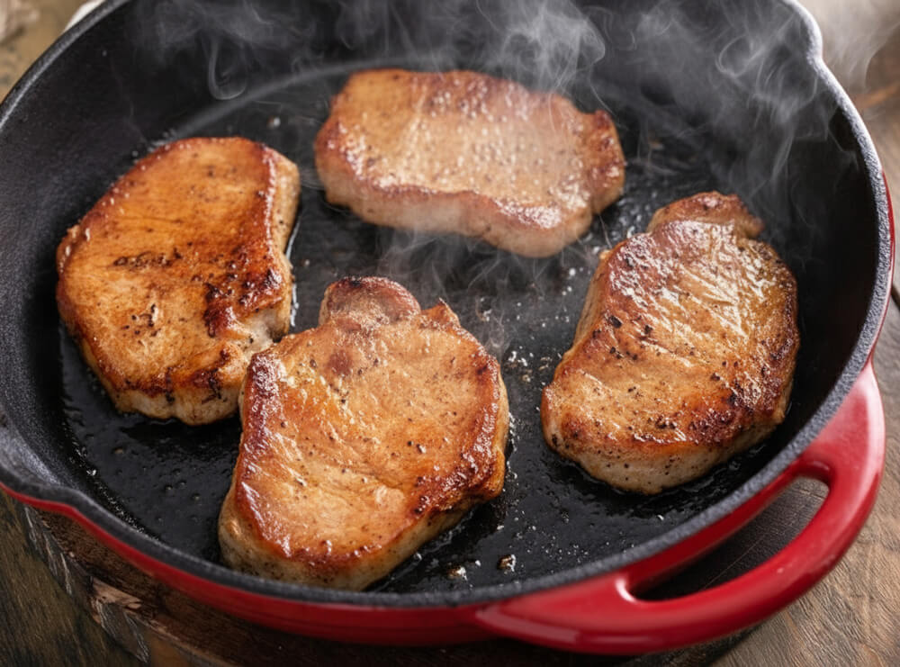 soczyste bitki schabowe – smażenie plastrów schabu